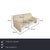 with the Laauser Atlanta three-seater sofa, you'll bring a true statement of relaxed living into your home. The design...
