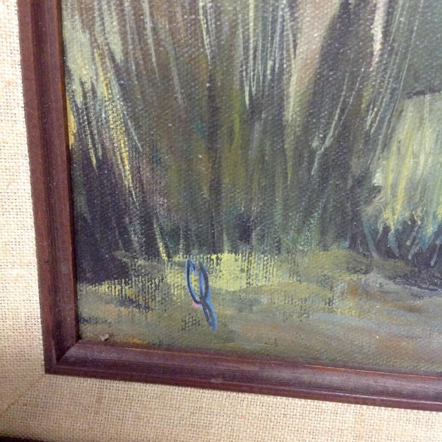 Mid-Century Modern Carl Firth Mid-Century East Shore Oil Painting For Sale - Image 3 of 5