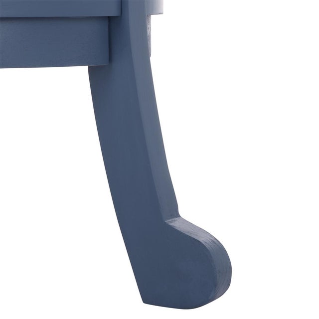 Early 21st Century Mary Pedestal Table in Blue For Sale - Image 5 of 8