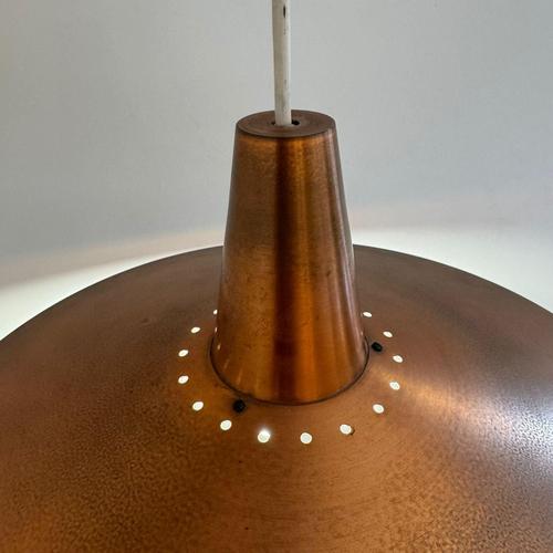 Vintage Danish Copper Pendant Lamp, 1960 For Sale - Image 3 of 10