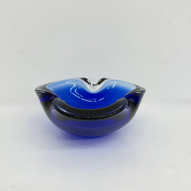 Mid-Century Blue Murano Glass Bowls, 1970s, Set of 6 For Sale - Image 11 of 18