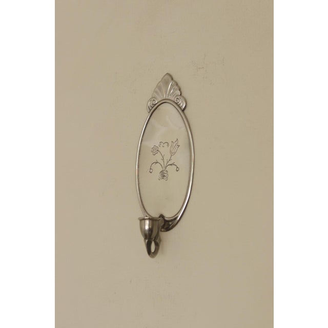 Mid-Century Swedish Pewter Sconces by Svenskt Tenn, Set of 2 For Sale - Image 13 of 15