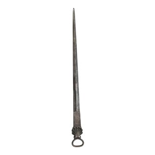 Early 18th Century Georgian Meat Skewer With Shell Motif For Sale