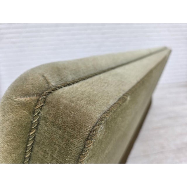 1970s Danish 3-Seater Sofa in Green Velour and Beech, 1970s For Sale - Image 5 of 18