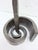 Metal Large Brutalist Bronze Candlestick with Snail Base by Manfred Bergmeister, 1970s For Sale - Image 7 of 9