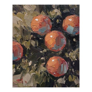 Orange Tree Oil Painting by Vivek Mandalia For Sale