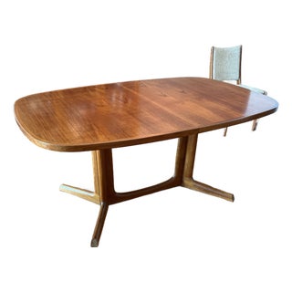 Danish Modern Sculpted Dining Table For Sale