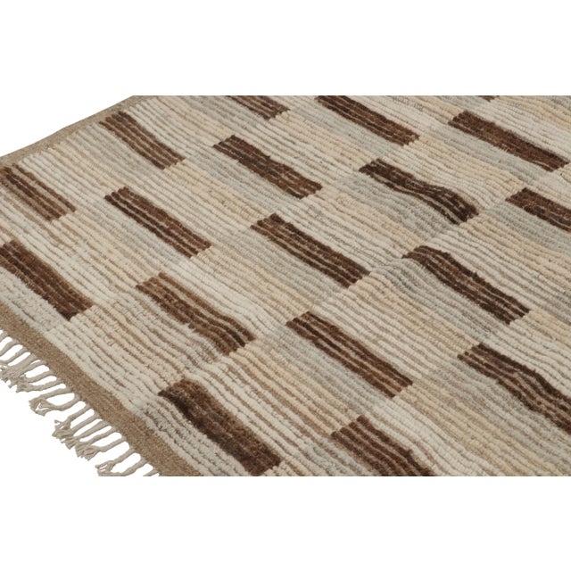 Not Yet Made - Made To Order Rug & Kilim’s Modern Rug with Beige-brown Geometric Patterns - 6x9 For Sale - Image 5 of 7