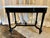 French Napoleon 3 Black Lacquered Table W/ Marble Top For Sale - Image 3 of 6