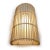Modern Raw Wicker Stick Coastal Modern Wall Sconce For Sale - Image 3 of 5