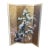 Mid-Century Japanese Style Hand Painted Four-Panel Screen by Lucien Leinfelder For Sale