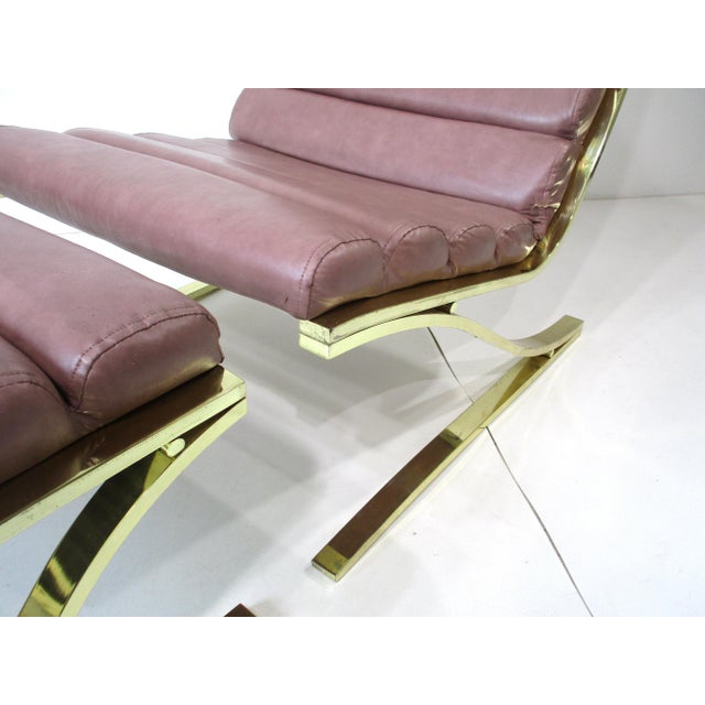 Mauve 2 Pc. Lounge Chair With Ottoman by Dia Design Institute of America For Sale - Image 8 of 14