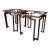 Midcentury Modern Arturo Pani Side Tables in Bronze Mexico For Sale