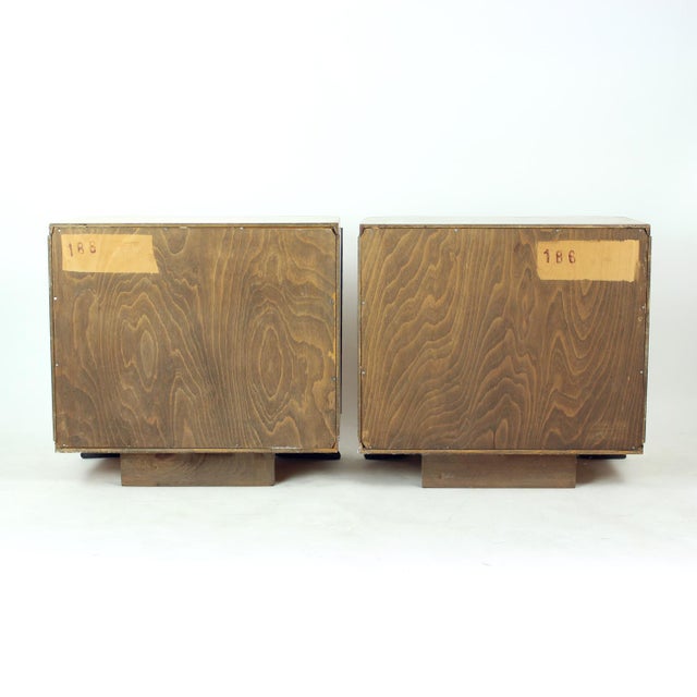 Art Deco Bedside Tables by Jindřich Halabala for Up Závody, 1930s, Set of 2 For Sale - Image 12 of 18