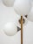 Mid-Century German Opaline Globe Floor Lamp in Brass from Kaiser, 1959 For Sale - Image 7 of 11