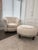 Elevate any bedroom, dressing room, or sitting area with this exquisite custom lounge chair and coordinating ottoman....