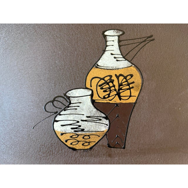 Mid-Century Modern Mid Century Hand Painted Tilso Japan Tray For Sale - Image 3 of 7