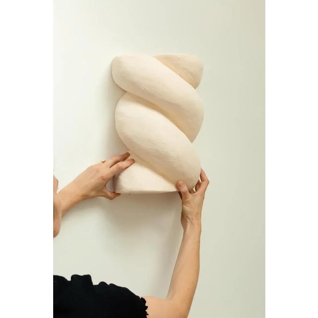 Giant White Babka Sconce by Di Fretto For Sale - Image 4 of 12