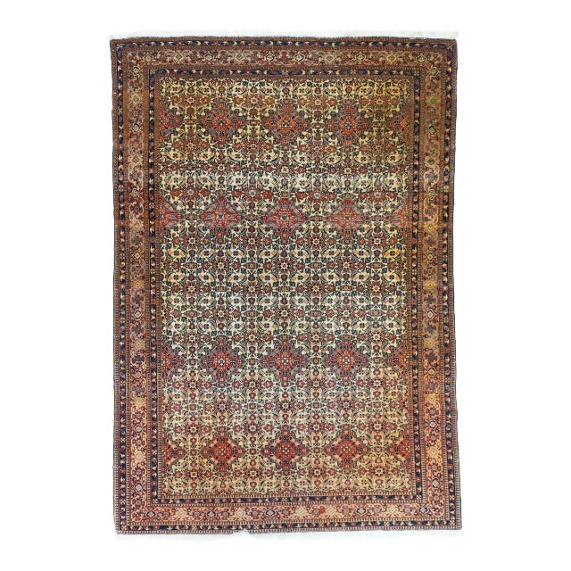 Antique Tabriz Rug 4'8'' x 6'9'' For Sale