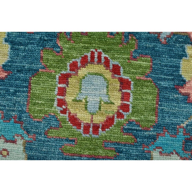 Anatolia Rug 8′ X 10’1” Blue Wool Traditional Hand-Knotted Oriental Carpet For Sale - Image 4 of 12