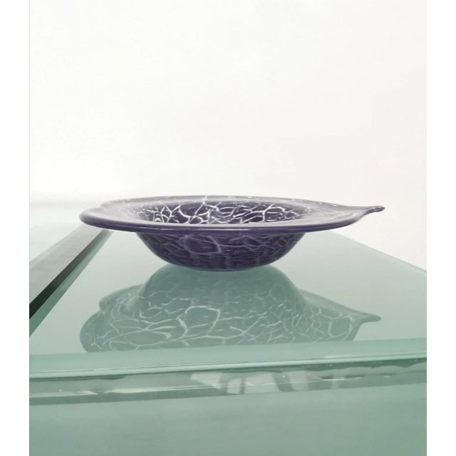 Italian Transparent Murano Glass Centerpieces, 1970s, Set of 2 For Sale - Image 10 of 12