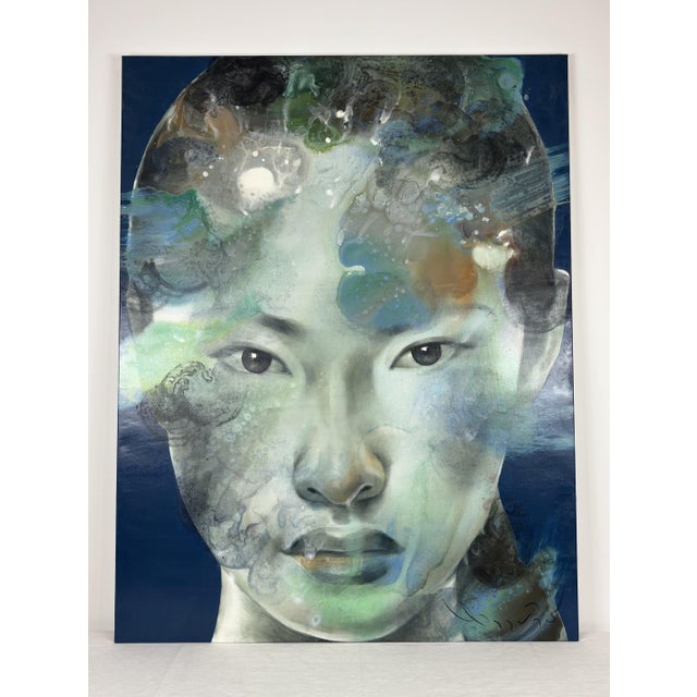 Silawit Poolsawat, Asian Beauty, 2000s, Acrylic Painting on Canvas, Framed For Sale - Image 10 of 10