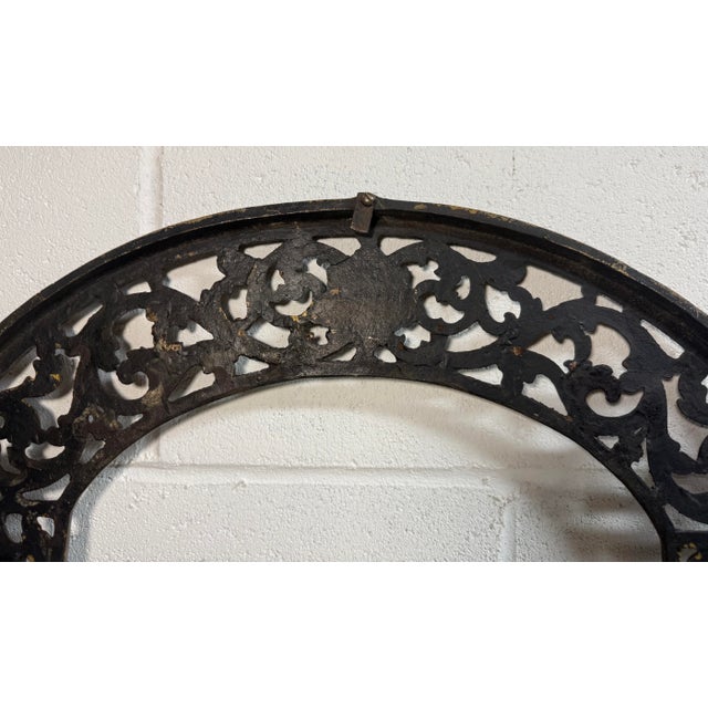 Large Antique Solid Gold Gilt Bronze Oscar Bach Reticulated Ornate Wall Mirror For Sale - Image 14 of 14