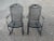 Mid 20th Century Vintage Wrought Iron Garden and Patio Furniture Four Piece Set Featuring Barrel Back Chairs and Bench With End Table For Sale - Image 5 of 10