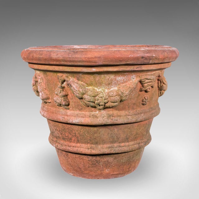 Pair of Vintage Patio Jardiniere, English, Terracotta, Veranda Planter Pot, 1960 For Sale - Image 4 of 12