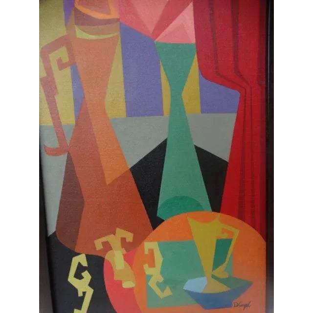 Gorgeous midcentury still life from David Segel. Oil on canvas, framed. 17 x 32. David Segel (1921-2005) was an...