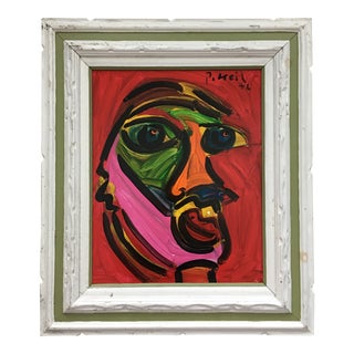 Original Peter Keil Abstract Oil Painting For Sale