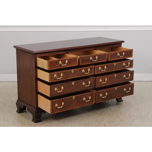 Councill Furniture Councill Craftsman Mahogany Inlaid Dresser For Sale - Image 4 of 14