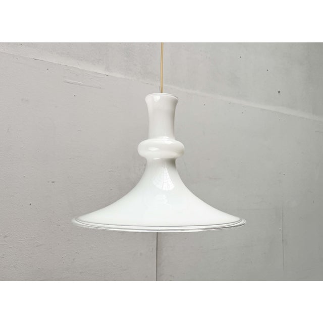 Vintage Danish Etude Glass Pendant Lamp by Michael Bang for Royal Copenhagen, Holmegaard, 1970s For Sale - Image 14 of 18