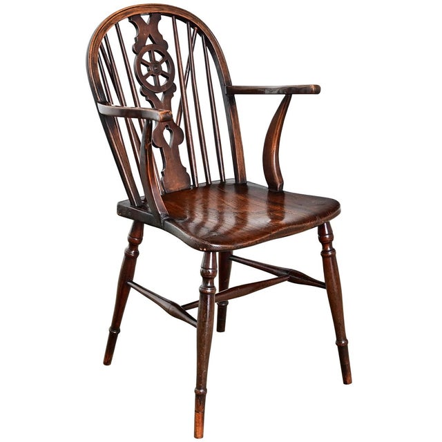 English English 19th Century Elm Windsor Chair For Sale - Image 3 of 11
