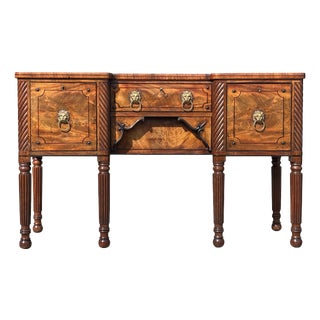 George Iv Mahogany Ebony Breakfront Sideboard, 1825 For Sale