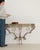 Metal Art Deco Wrought Iron Consola Table With Marble Top For Sale - Image 7 of 11