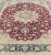 Textile Layered Floral Medallion Antique Persian Mashad Rug in Red, Blue and Cream For Sale - Image 7 of 13