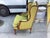 1950s Ralph Lauren-Style French Bergere Chair W/Green Wool Fabric For Sale - Image 5 of 10