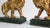 Lamps Gold Leaf Lions & Shades Pair For Sale - Image 11 of 12