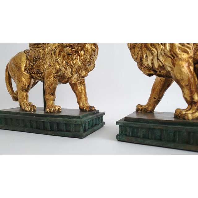 Lamps Gold Lions For Sale - Image 11 of 12