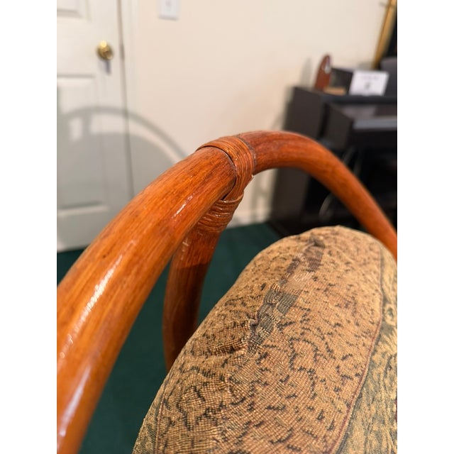 Vintage Mamasan Swival Chairs For Sale - Image 4 of 6