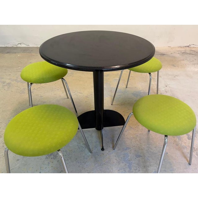Green Upholstered Pastillo Stool by Ulla Christiansson for Karl Andersson & Söner For Sale - Image 10 of 11