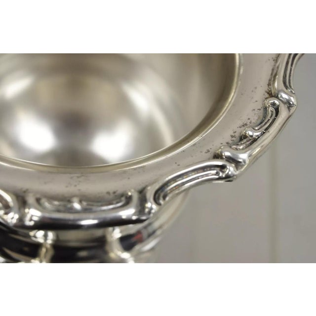 Silver Vintage Leonard Silver Plated Award Trophy Cup Champagne Chiller 1978 Champion For Sale - Image 8 of 11