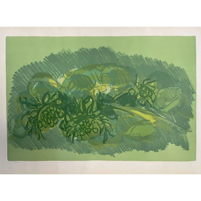 Ennio Morlotti, Sunflowers, 1975, Lithograph For Sale