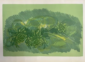 Ennio Morlotti, Sunflowers, 1975, Lithograph