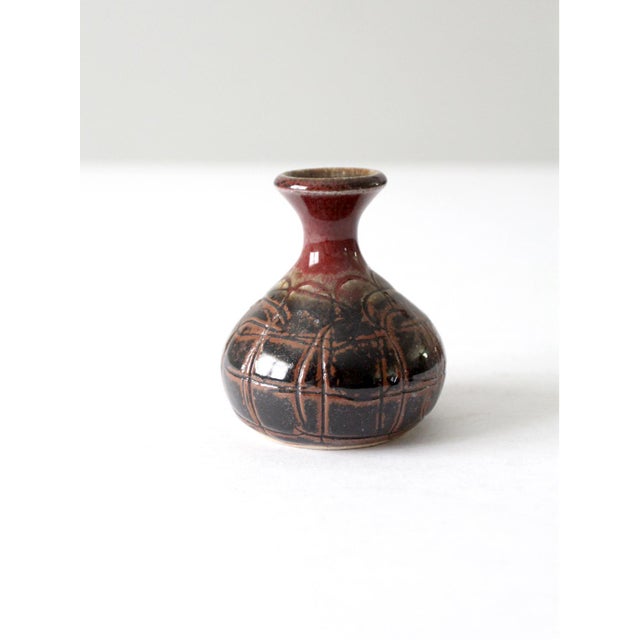 Vintage Studio Pottery Vase For Sale - Image 9 of 9