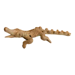 Vintage African Imperfect Crocodile Figurine