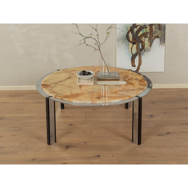 Mid-Century Modern Vintage Onyx Coffee Table For Sale - Image 3 of 9