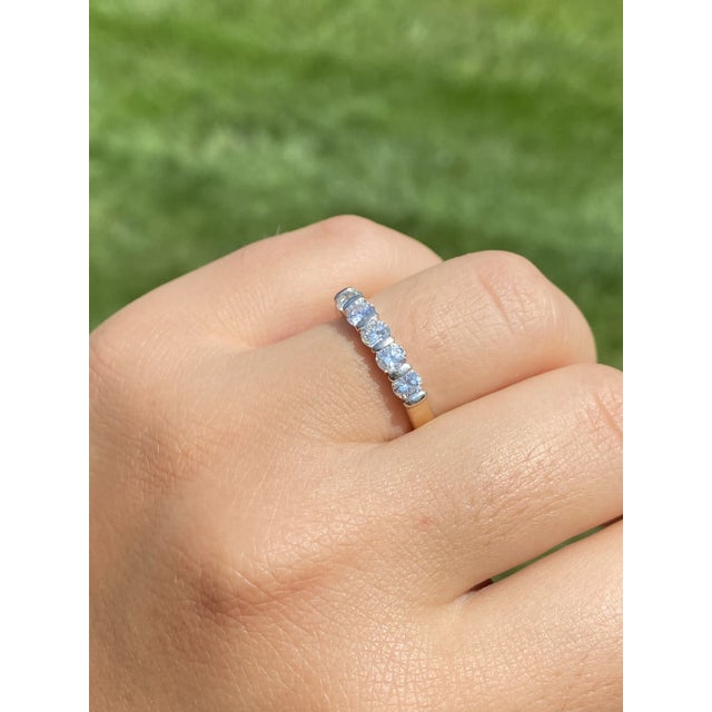 The Fir Lane: Stackable Band Bar set with Natural Diamonds For Sale - Image 10 of 10