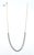 Gold 3.87 Ct Halfway Diamond Tennis Necklace For Sale - Image 8 of 8